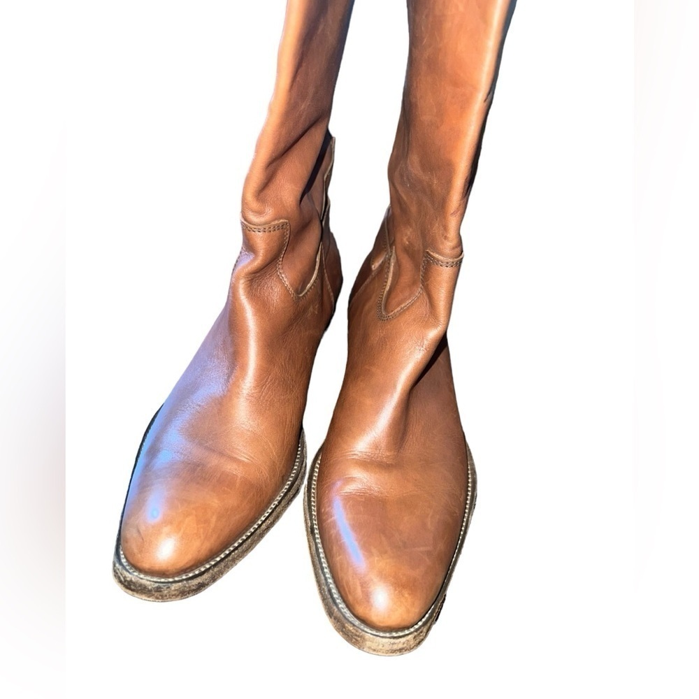 Fru. it Leather  Tall Brown Boots - Picture 2 of 10